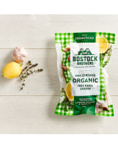 Bostock Organic Chicken Drumsticks Lemon Thyme Garlic 900g/Frozen