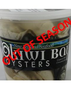 Oysters Pacific Okiwi Bay Shucked 380g/Fresh - OUT OF SEASON