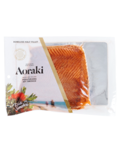 Hot Smoked Aoraki Pohutukawa Salmon Half Fillets 500g/Frozen