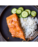 Hot Smoked Salmon Portions Thai Lemongrass 150g Pack/Frozen 
