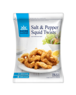 Squid Twists Salt & Pepper 1kg/Frozen