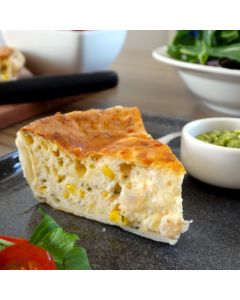 Spanner Crab, Prawn & Sweetcorn 900g Quiche 
