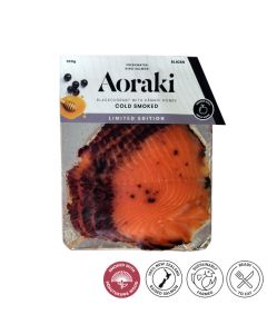 Cold Smoked Aoraki Salmon Blackcurrant with Kamahi Honey 100g Pack/Fresh