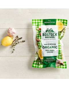 Bostock Chicken Drumsticks Lemon Thyme Garlic 900g Pack/Frozen