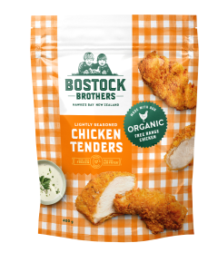 Bostock Organic Chicken Seasoned Tenders 400g Pack/Frozen 