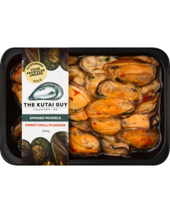 Hot Smoked Mussels Sweet Chilli 150g Pack/Frozen