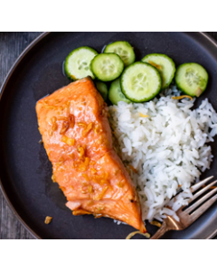 Hot Smoked Salmon Portions Thai Lemongrass 150g Pack/Frozen 