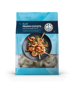 Prawn Cutlets White Tiger Raw 26/30 1kg Pack/Frozen