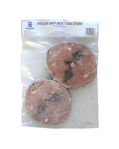 Skipjack Tuna Steaks Skin On Bone In (2-3 pces) 1kg Pack/Frozen