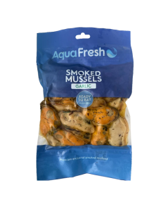 Hot Smoked Mussels Garlic 250g Pack/Fresh