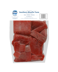 Southern Bluefin Tuna NZ Pieces 1kg Pack/Frozen 