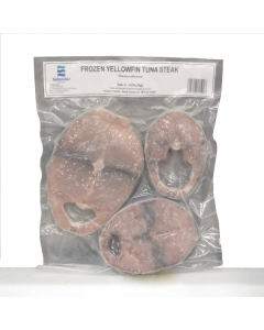 Yellowfin Tuna Steaks Whole Round (2-4pcs) 1kg Pack/Frozen 